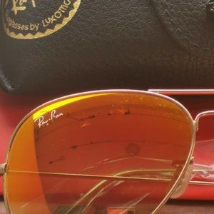 Ray-Ban Orange Sunglasses 3026 62mm